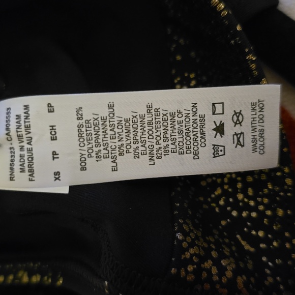 NIKE SIGNATURE  WOMEN'S BLACK & GOLD ATHLETIC TANK TOP SIZE EXTRA SMALL XS - Picture 9 of 14